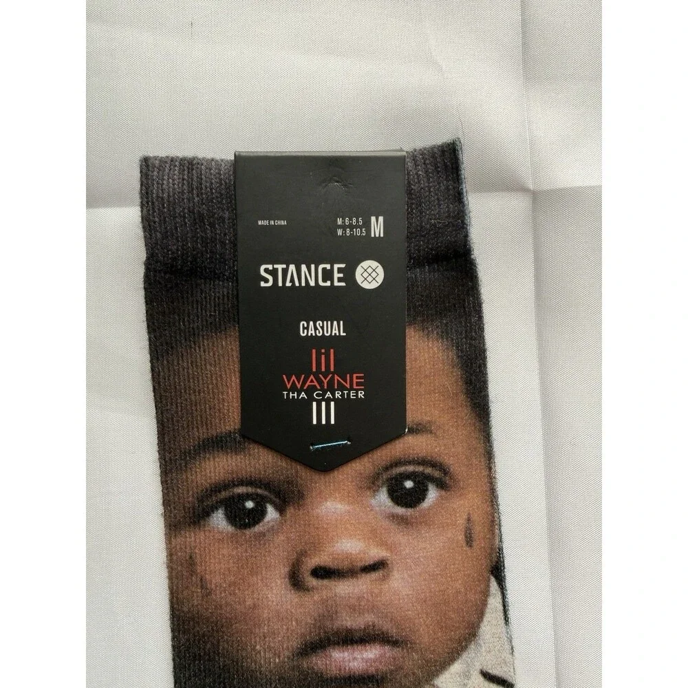 Men’s Stance Size Medium Socks Lil Wayne Mister Carter Brand New With Tags